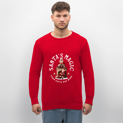SANTA MAGIC Unisex Bio-Sweatshirt - Rot