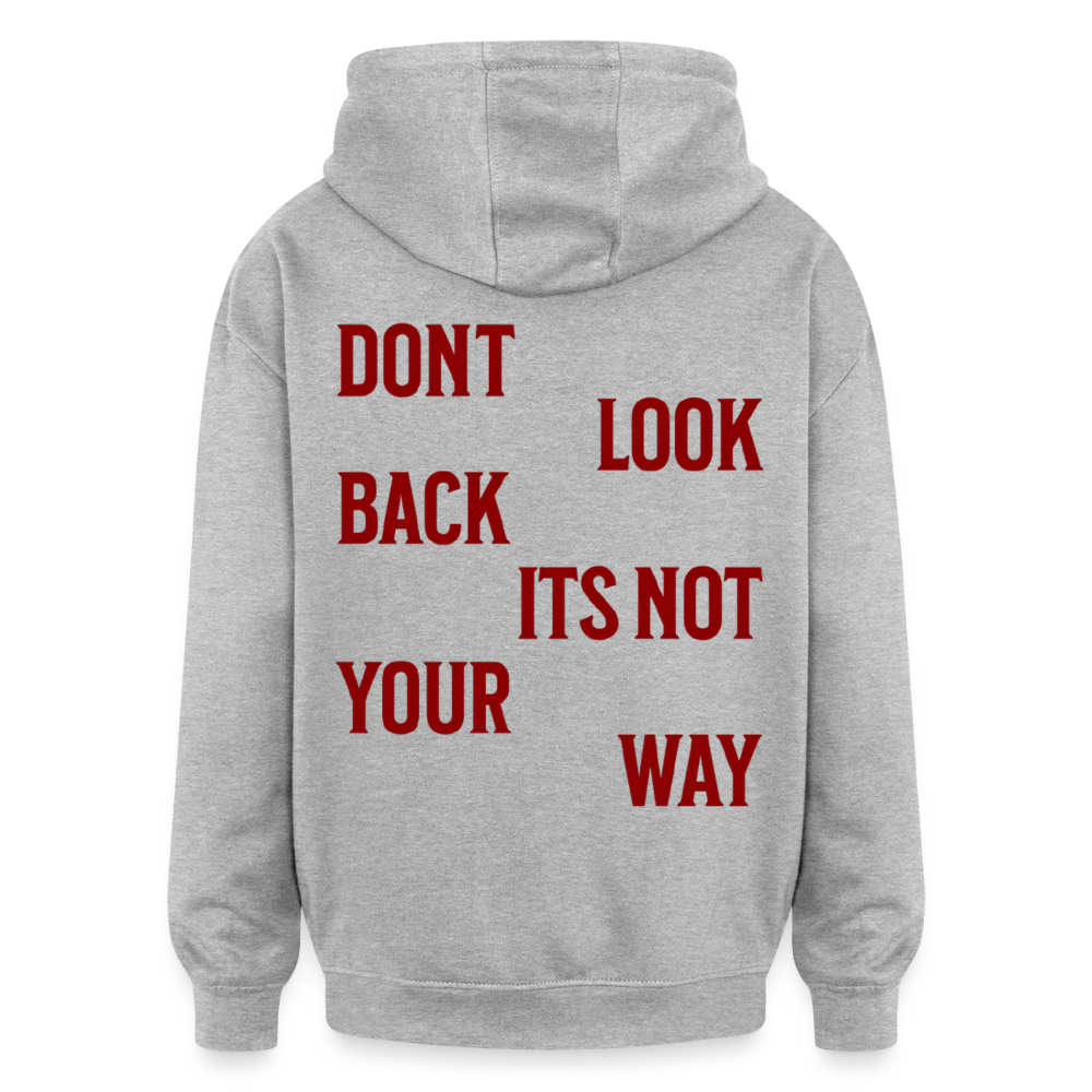 Oversized Unisex Hoodie - Grau meliert