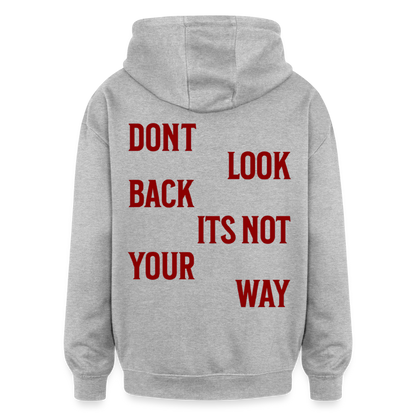 Oversized Unisex Hoodie - Grau meliert