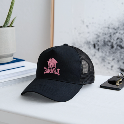 BNDOWRLD Logo Trucker Cap - black/black