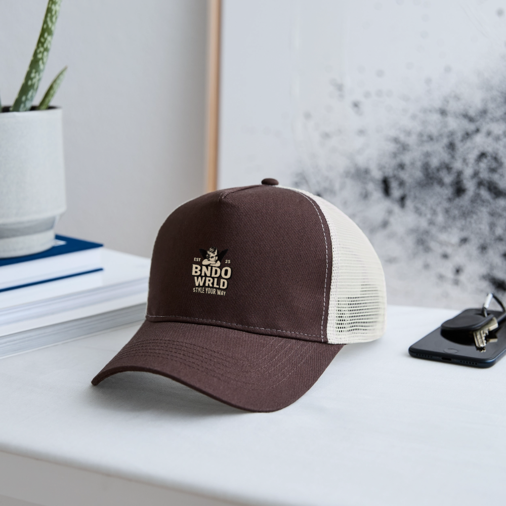 BNDOWRLD Trucker Cap - Braun/Beige