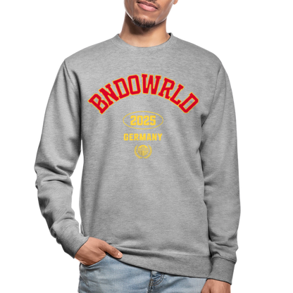 Unisex Pullover - Weißgrau meliert