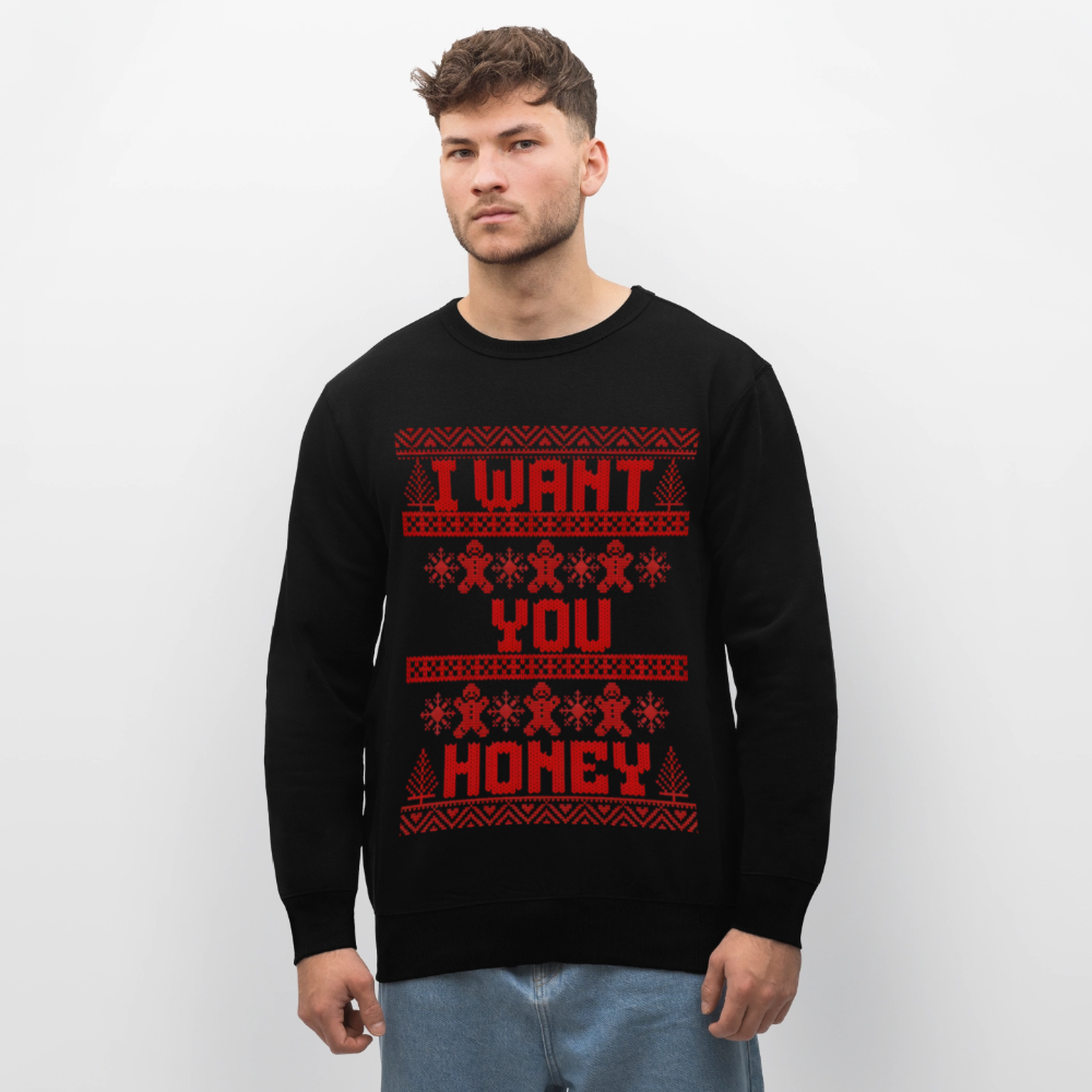 I WANT YOU Unisex Bio-Sweatshirt - Schwarz