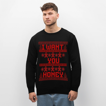 I WANT YOU Unisex Bio-Sweatshirt - Schwarz