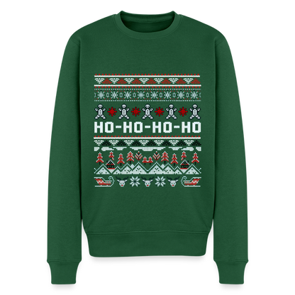 HO-HO-HO Pullover - Flaschengrün