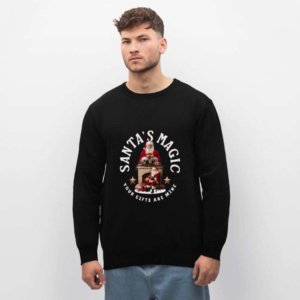 SANTA MAGIC Unisex Bio-Sweatshirt - Schwarz