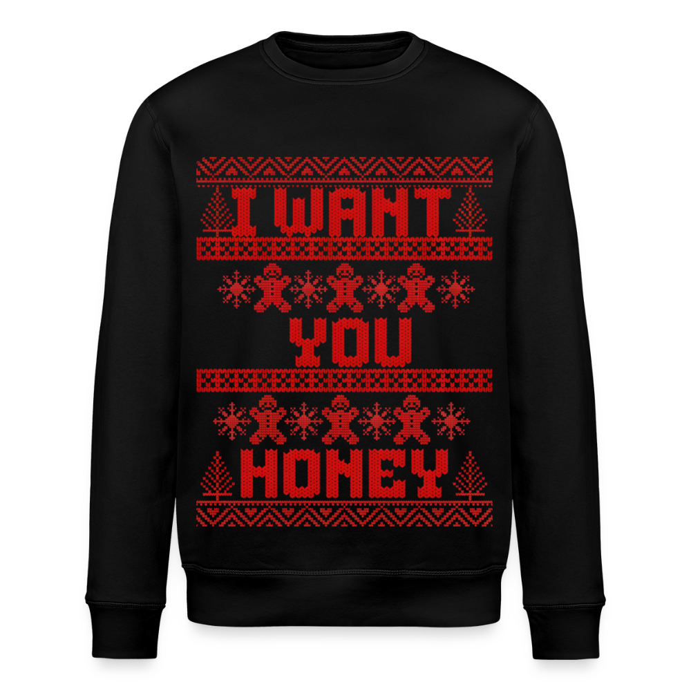 I WANT YOU Unisex Bio-Sweatshirt - Schwarz