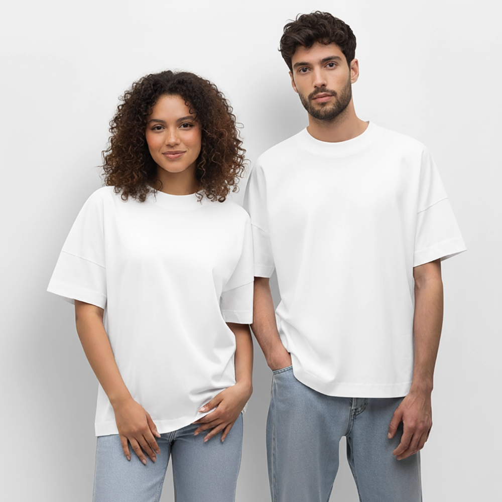 Oversized Unisex Bio T-Shirt Blaster - Weiß