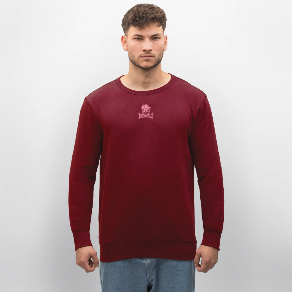 BNDOWRLD Unisex Bio-Sweatshirt ROLLER - Burgunderrot