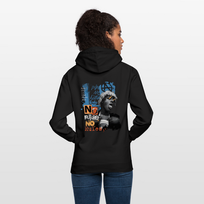 NO FUTURE NO RULES Unisex Hoodie - Schwarz