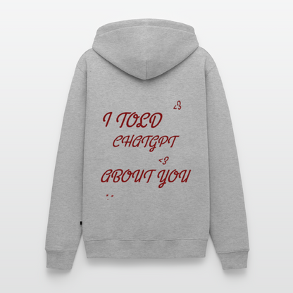 Premium Hoodie - Grau meliert